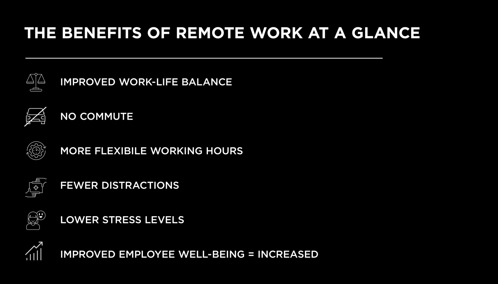 Graphic from WAS Germany about the benefits of remote work