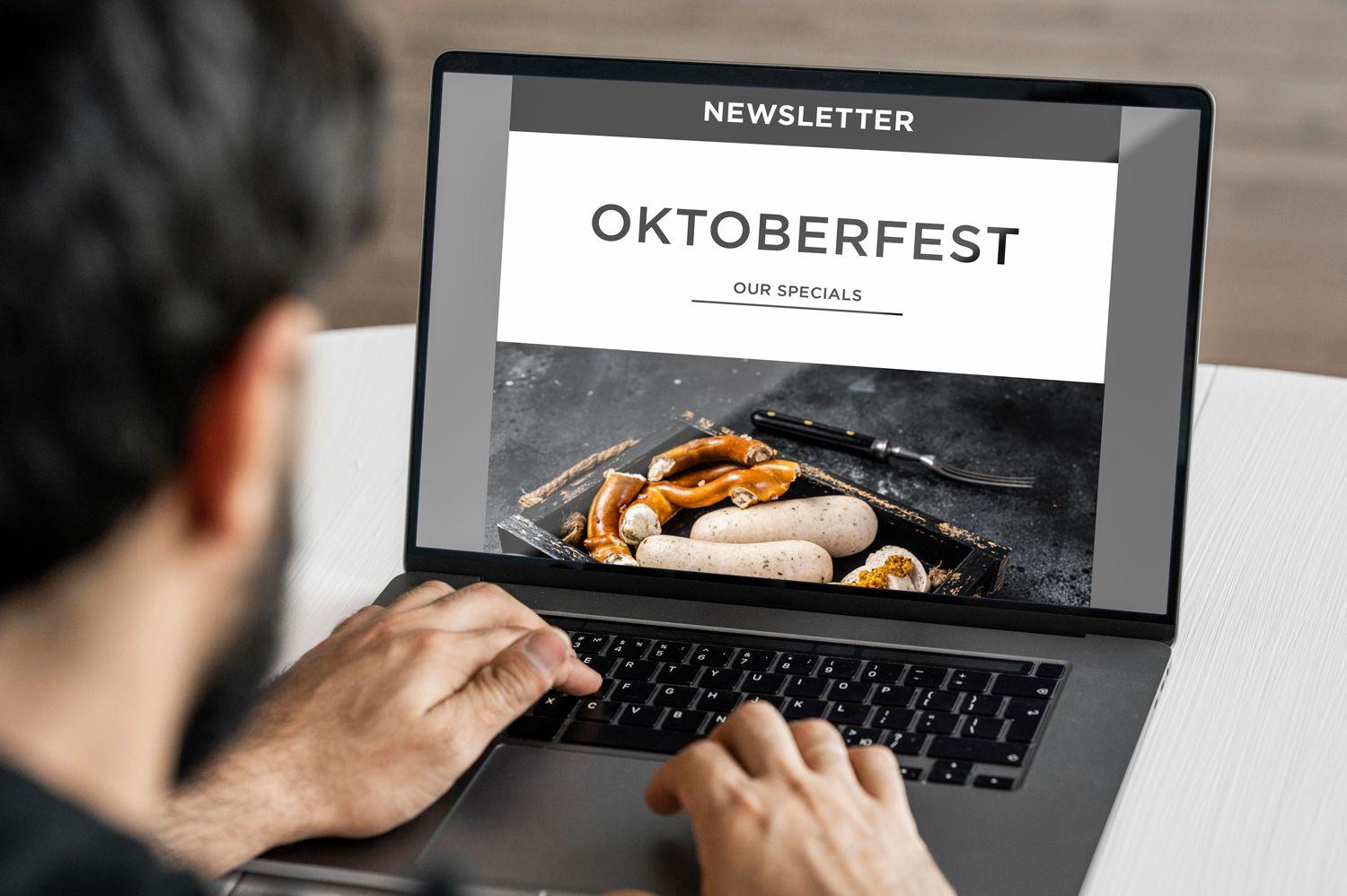 Announce Oktoberfest by newsletter