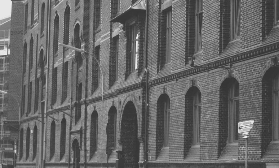 Gebäude in der Speicherstadt im Jahr 1969